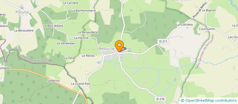 localisation de l'entreprise MONSIEUR YVAN GIRARD  BELLOU-LE-TRICHARD