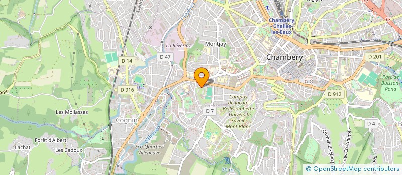 localisation de l'entreprise MONSIEUR YVAN GIRAUD DIT ROCHON  CHAMBERY