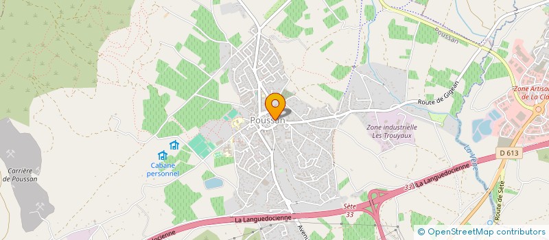 localisation de l'entreprise MONSIEUR YVAN GODARD  POUSSAN