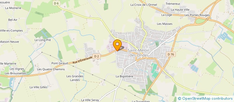 localisation de l'entreprise MONSIEUR YVAN HASLE  SAINT-MELOIR-DES-ONDES