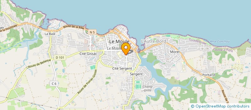 localisation de l'entreprise MONSIEUR YVAN JEANNE à LE MOULE