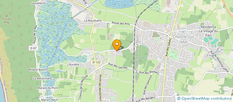 localisation de l'entreprise MONSIEUR YVAN JOLY à LES SABLES D'OLONNE