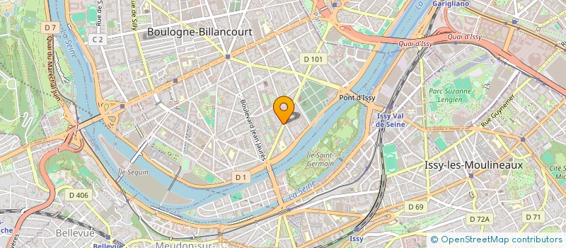 localisation de l'entreprise MONSIEUR YVAN KAMTO TABUGUIA à BOULOGNE-BILLANCOURT