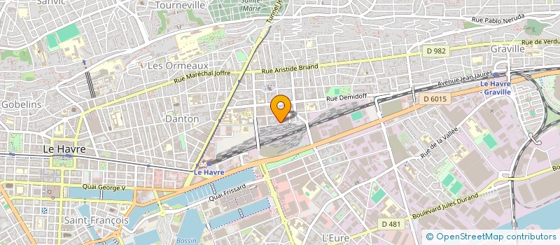 localisation de l'entreprise MONSIEUR YVAN KENMOGNE FODJO  LE HAVRE