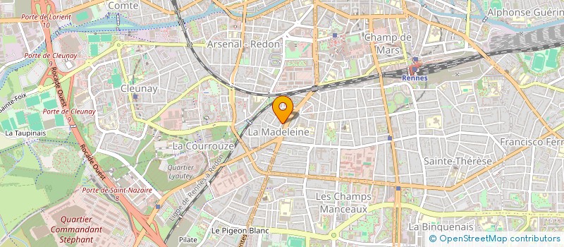 localisation de l'entreprise MONSIEUR YVAN LE BRAS  RENNES