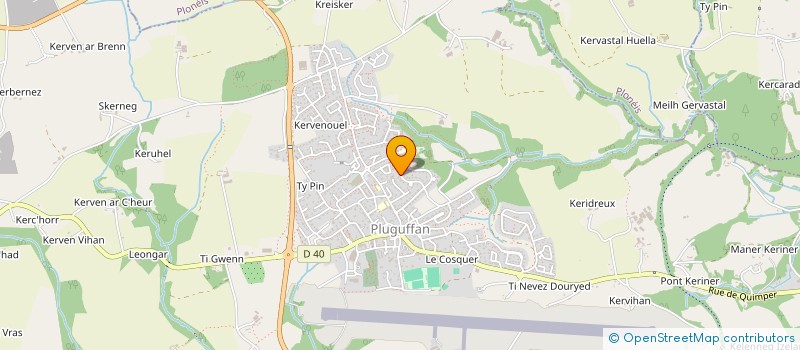 localisation de l'entreprise MONSIEUR YVAN LE BRAS SANCHO  PLUGUFFAN