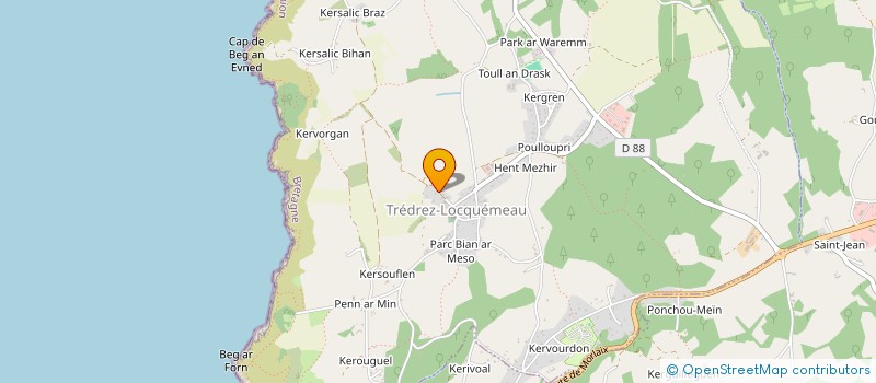 localisation de l'entreprise MONSIEUR YVAN LE COZ  TREDREZ-LOCQUEMEAU