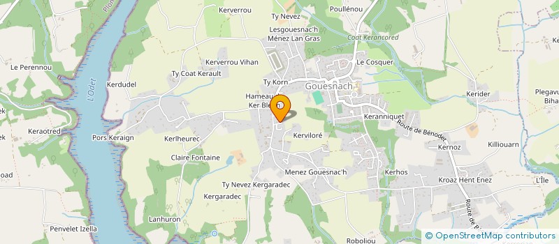 localisation de l'entreprise MONSIEUR YVAN LE NOAC'H  GOUESNACH