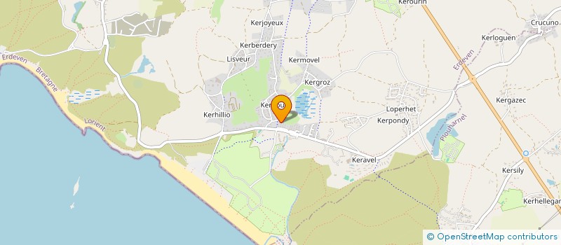 localisation de l'entreprise MONSIEUR YVAN LE NORCY  ERDEVEN