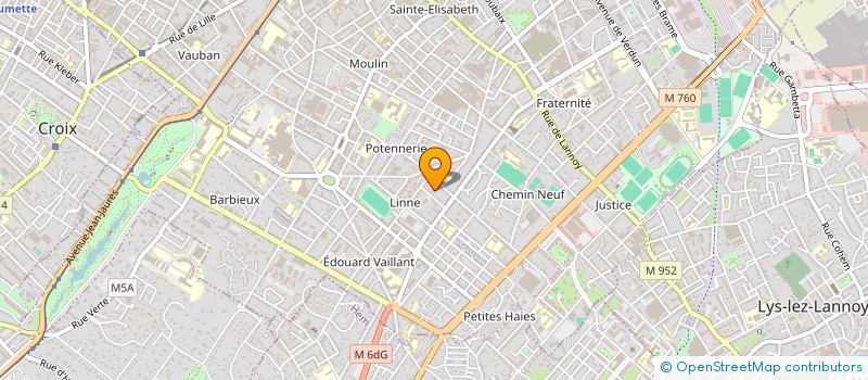 localisation de l'entreprise MONSIEUR YVAN LEJEUNE  ROUBAIX