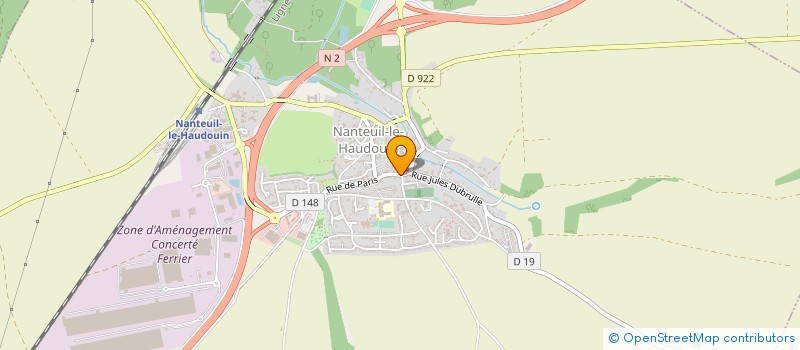 localisation de l'entreprise MONSIEUR YVAN LEROY à NANTEUIL-LE-HAUDOUIN