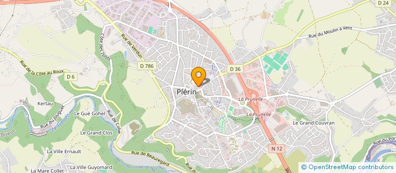 localisation de l'entreprise MONSIEUR YVAN LESVIER  PLERIN