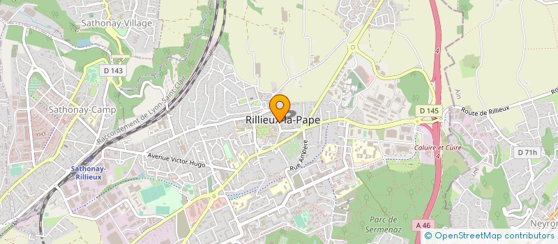 localisation de l'entreprise MONSIEUR YVAN LEVY  RILLIEUX-LA-PAPE