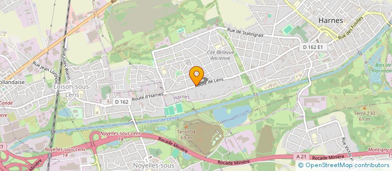 localisation de l'entreprise MONSIEUR YVAN LOGEZ  HARNES