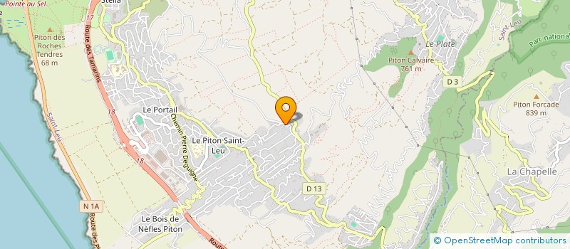 localisation de l'entreprise MONSIEUR YVAN LOUVEZ  SAINT-LEU