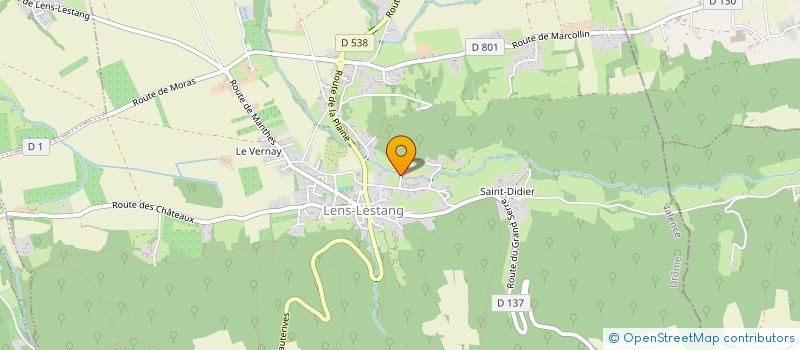 localisation de l'entreprise MONSIEUR YVAN MAGNIAT  LENS-LESTANG