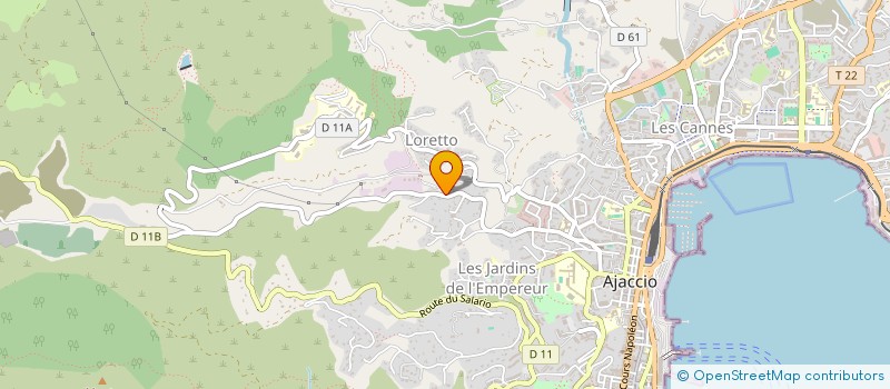 localisation de l'entreprise MONSIEUR YVAN MARTINI à AJACCIO