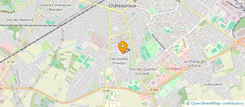 localisation de l'entreprise MONSIEUR YVAN MASSEMBO à CHATEAUROUX
