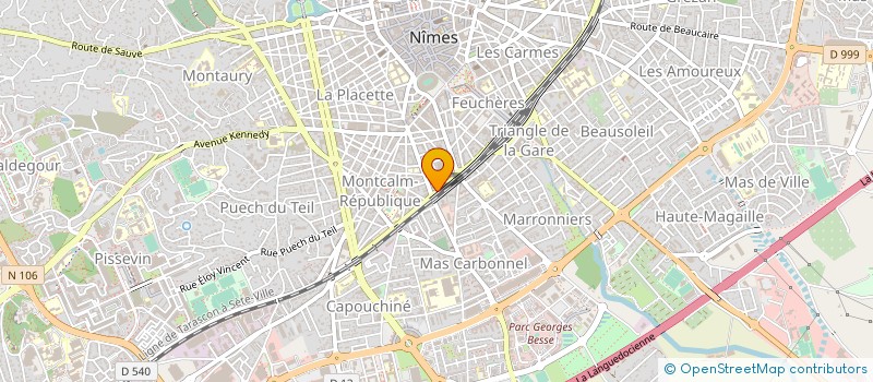 localisation de l'entreprise MONSIEUR YVAN MAURIN  BOUILLARGUES