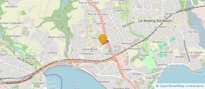 localisation de l'entreprise MONSIEUR YVAN MAZEAU à LE RELECQ-KERHUON