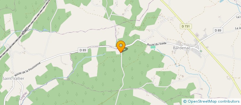 localisation de l'entreprise MONSIEUR YVAN MAZEAUD  COURLAC