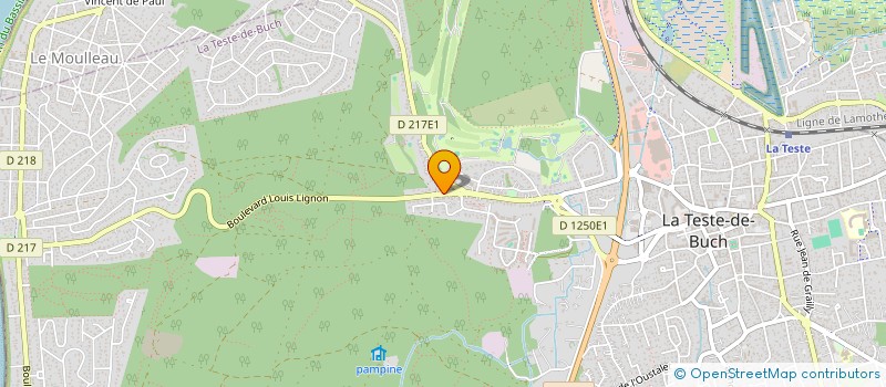 localisation de l'entreprise MONSIEUR YVAN MOREAU  LA TESTE-DE-BUCH