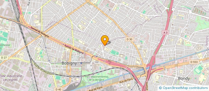 localisation de l'entreprise MONSIEUR YVAN NYOBE  BOBIGNY