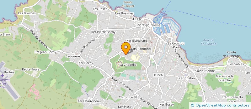 localisation de l'entreprise MONSIEUR YVAN OLIER à L'ILE-D'YEU