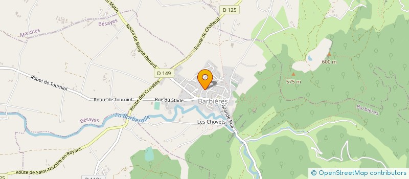 localisation de l'entreprise MONSIEUR YVAN ORARD  BARBIERES