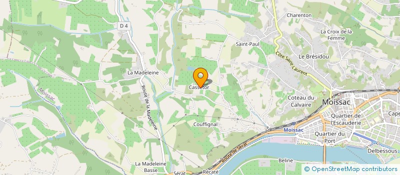 localisation de l'entreprise MONSIEUR YVAN PARIEL  MOISSAC