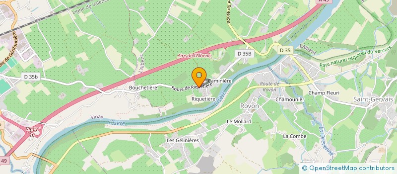 localisation de l'entreprise MONSIEUR YVAN PARQUET  L'ALBENC