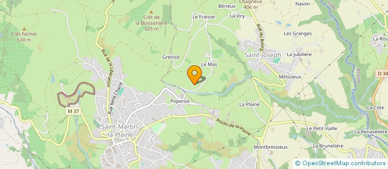 localisation de l'entreprise MONSIEUR YVAN PEILLON  SAINT-JOSEPH