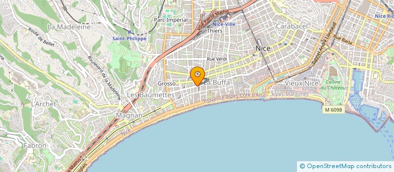 localisation de l'entreprise MONSIEUR YVAN PERA  NICE