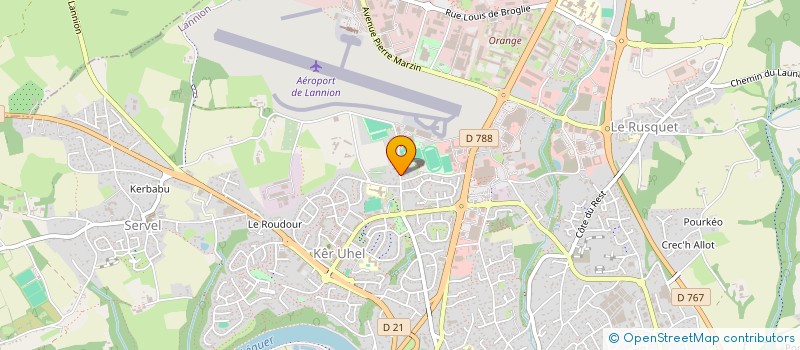 localisation de l'entreprise MONSIEUR YVAN PERON  LANNION