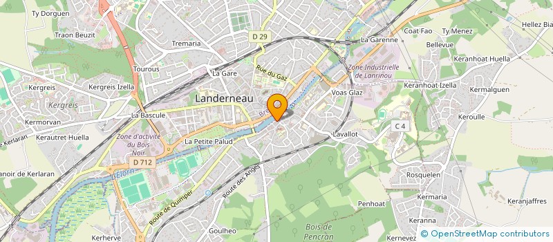 localisation de l'entreprise MONSIEUR YVAN PERROT à LANDERNEAU