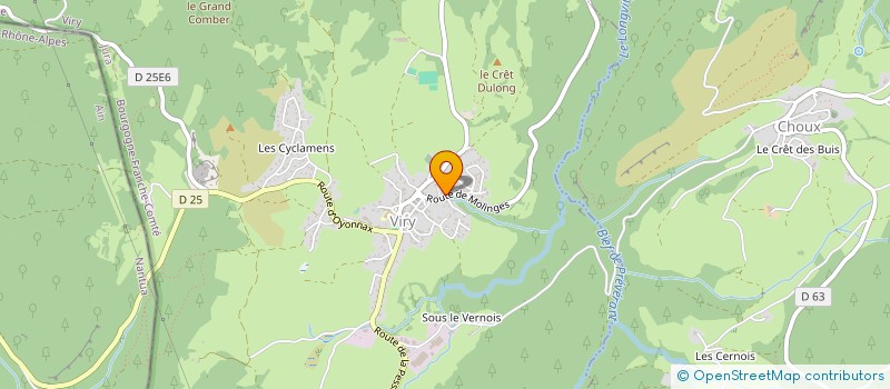 localisation de l'entreprise MONSIEUR YVAN PERRUCHOT DE LA BUSSIERE  VIRY