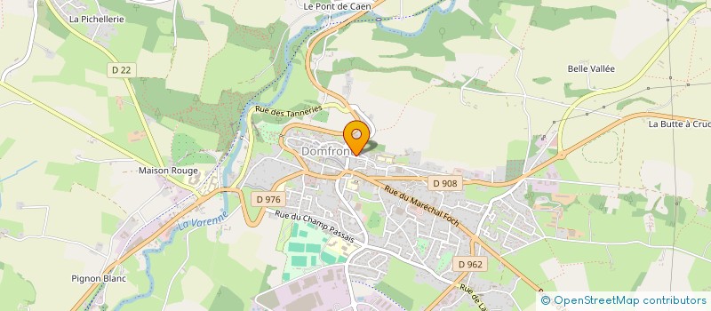 localisation de l'entreprise MONSIEUR YVAN PODEVIN à DOMFRONT-EN-POIRAIE