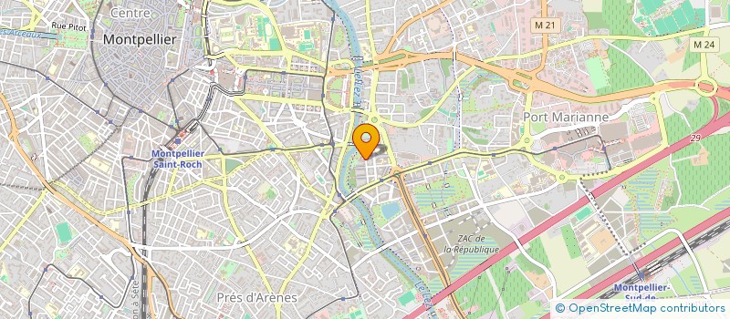 localisation de l'entreprise MONSIEUR YVAN POIRIER  MONTPELLIER