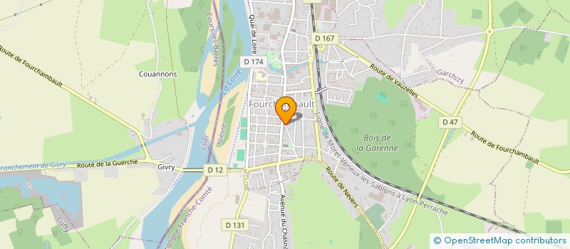 localisation de l'entreprise MONSIEUR YVAN POLSTENOFF  FOURCHAMBAULT