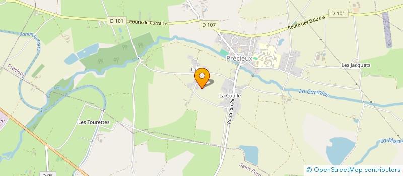 localisation de l'entreprise MONSIEUR YVAN POUILLY  PRECIEUX