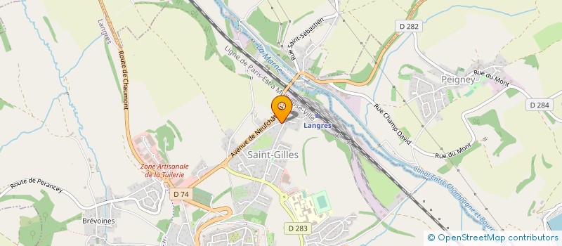 localisation de l'entreprise MONSIEUR YVAN QUARREY à LANGRES