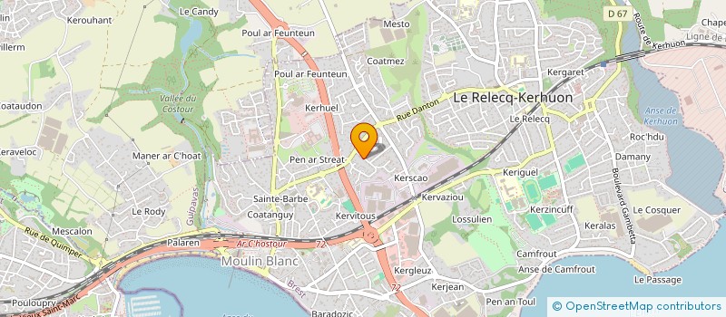 localisation de l'entreprise MONSIEUR YVAN QUINTRIC  LE RELECQ-KERHUON