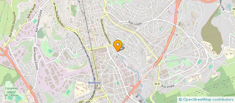 localisation de l'entreprise MONSIEUR YVAN RACLE  SAINT-ETIENNE