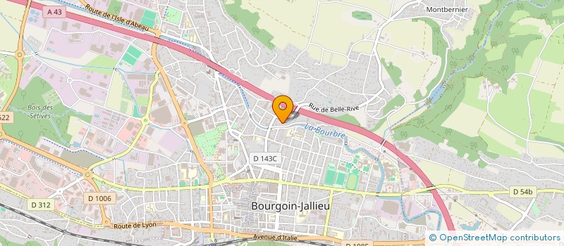 localisation de l'entreprise MONSIEUR YVAN RAY  BOURGOIN-JALLIEU