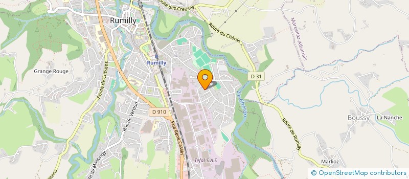 localisation de l'entreprise MONSIEUR YVAN RELAVE  RUMILLY