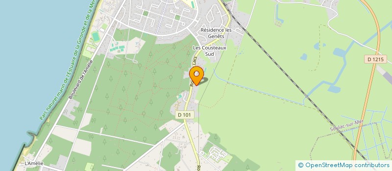 localisation de l'entreprise MONSIEUR YVAN RICOURT  SOULAC-SUR-MER