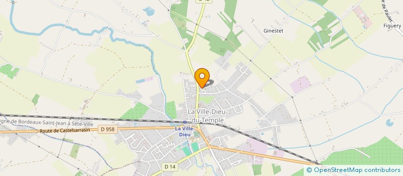 localisation de l'entreprise MONSIEUR YVAN RISSER  LA VILLE-DIEU-DU-TEMPLE