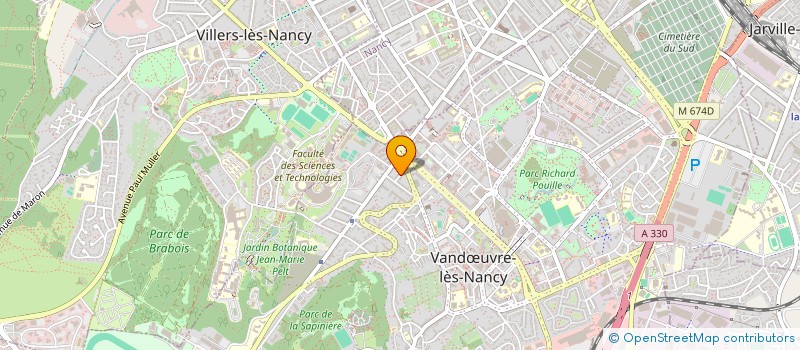 localisation de l'entreprise MONSIEUR YVAN RONOT  VANDUVRE-LES-NANCY