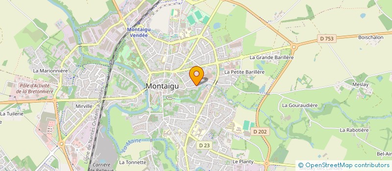 localisation de l'entreprise MONSIEUR YVAN ROQUAND à MONTAIGU-VENDEE