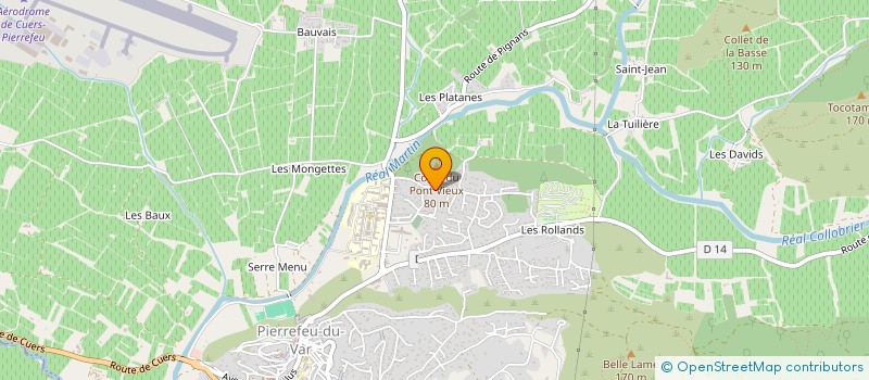 localisation de l'entreprise MONSIEUR YVAN ROUX à PIERREFEU-DU-VAR